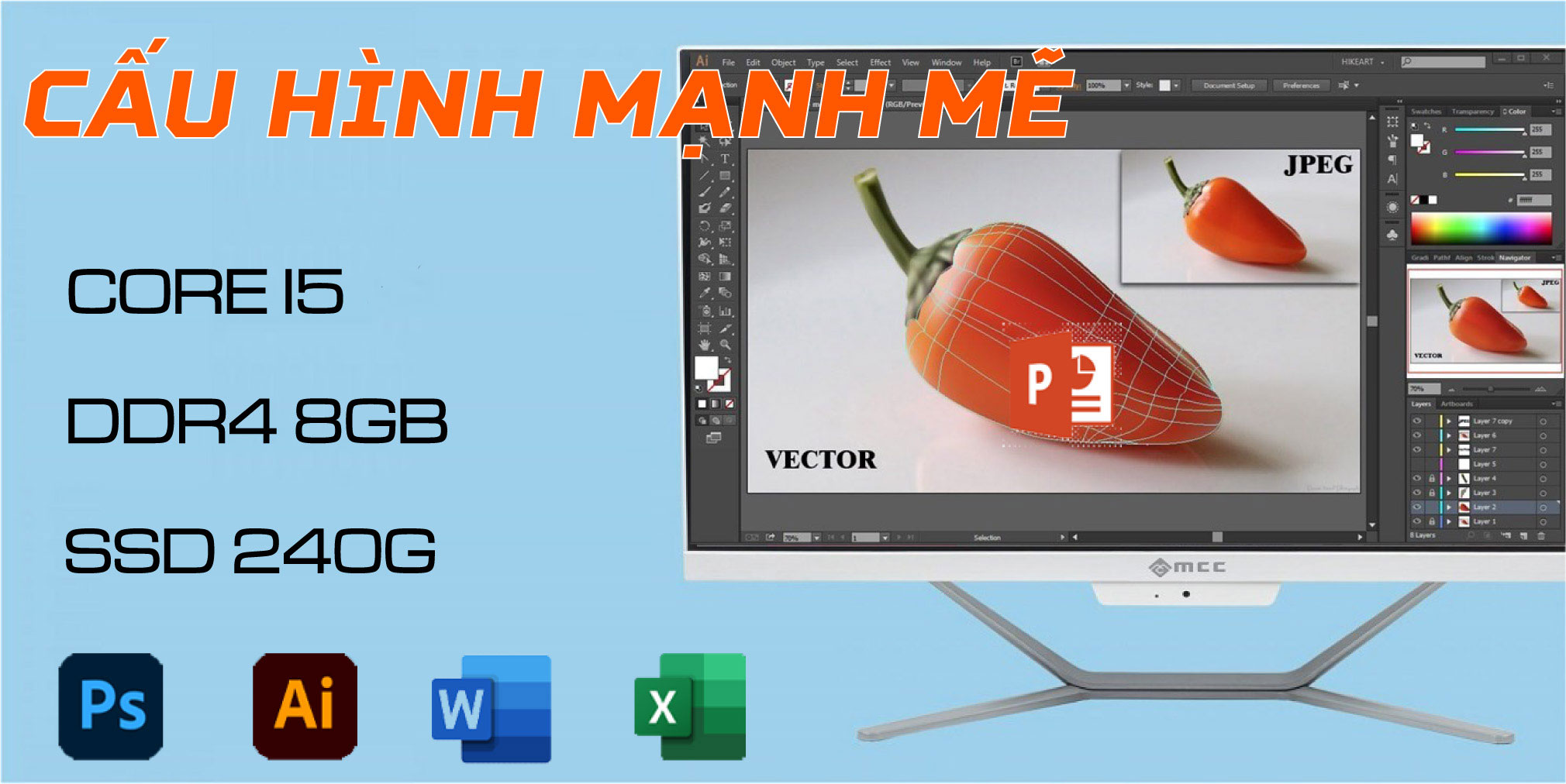 PC All In One MCC 9482P4+ cpu mạnh