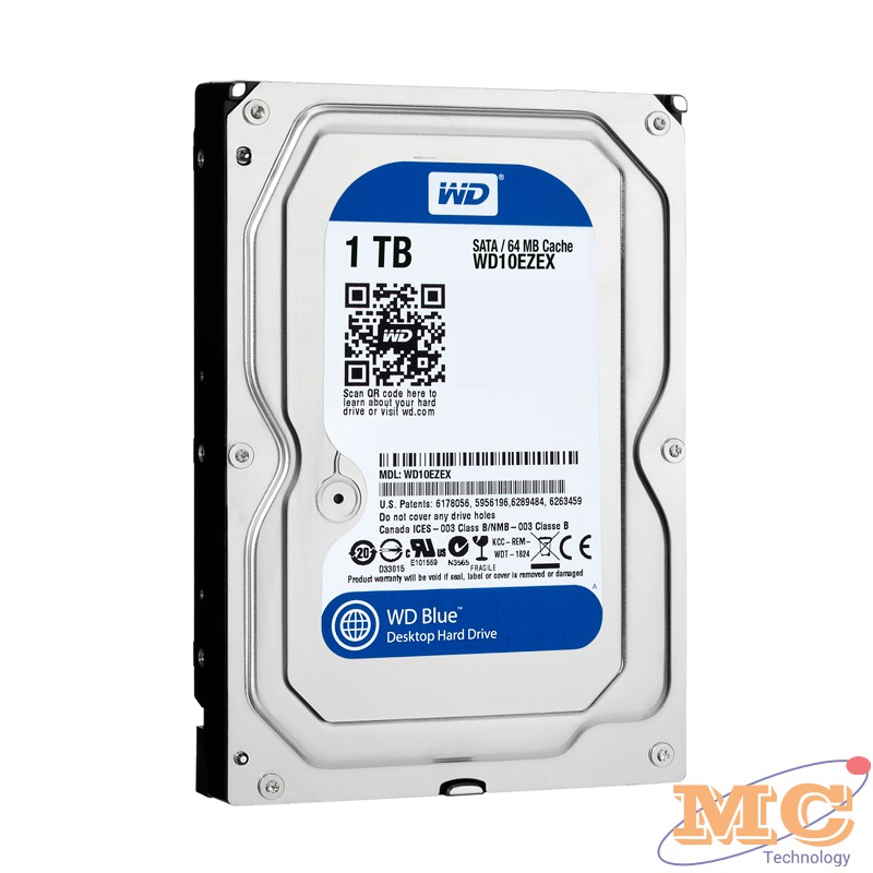 Ổ cứng HDD Western 7200RPM 1TB Sata 3.5