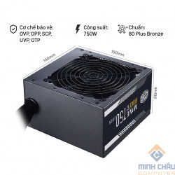 Nguồn Cooler Master MWE Bronze 750 V2 - 750W - 80 Plus