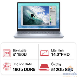 Laptop Dell Inspiron 14 5440 N4I7204W1 (Intel Core 7 processor 150U | 16GB | 512GB | Intel Iris Xe | 14 inch FHD+ | Win 11 | Office | Xanh)