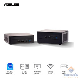 Mini PC ASUS INTEL NUC 12 Pro NUC12WSHi7 (Intel Core i7-1260P | DDR4 | Iris XE Graphics | SSD NVMe | Thunderbolt 4 | Wi-Fi 6E | Đen) WallStreet Canyon - RNUC12WSHi70000 (1l)