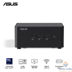 Bộ Mini PC Asus NUC 14 PRO Tall RNUC14RVHI3 (i3- 100U/ 2xNVMe, SATA/ 2x HDMI 2.1/2x DP 1.4a/ VESA MOUNT)