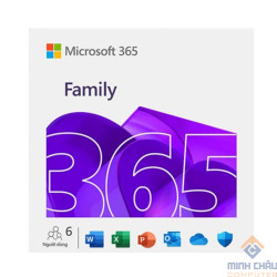 Phần mềm Office Microsoft 365 Family EP2-36878 (6 người/ 5 thiết bị/ người/ 12 tháng)