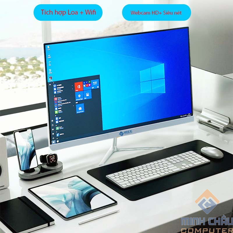 PC All In One MCC 4142M24 CPU Core i3 4150 Processor, 4GB DDR3, 240GB SSD, Camera, WIFI, MIC, 24" FHD