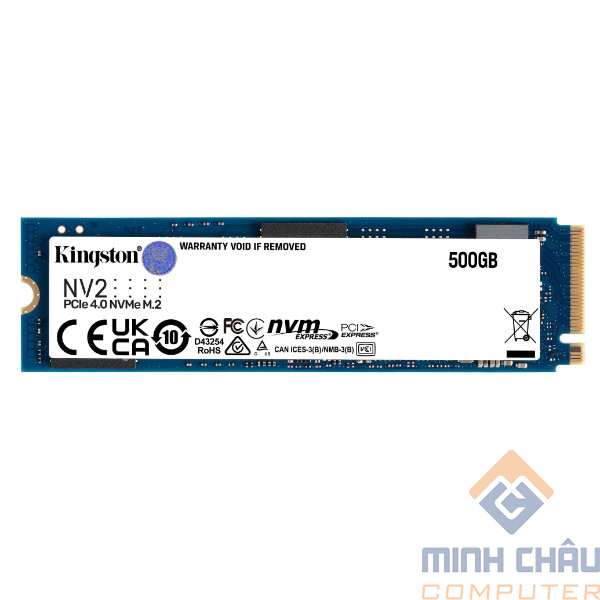 Ổ cứng SSD Kingston SNV2S 500GB NVMe M.2 2280 PCIe Gen 4x4 (Đọc 3500MB/s - Ghi 2100MB/s) - (SNV2S/500G)