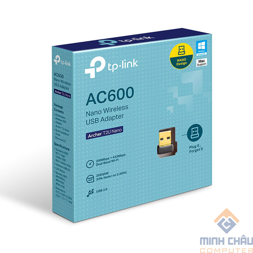 Cạc mạng không dây TP-Link USB Archer T2U Nano