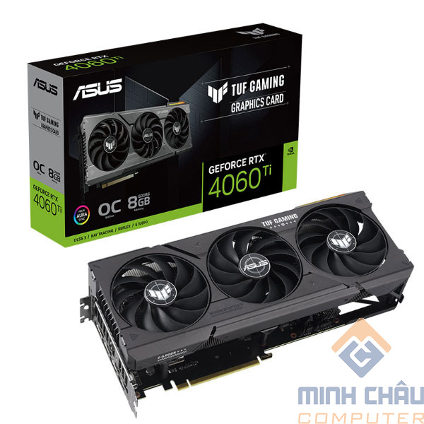 Card đồ họa Asus TUF Gaming RTX 4060 Ti GDDR6 OC Edition (8GB/ GDDR6/ 128 bit)